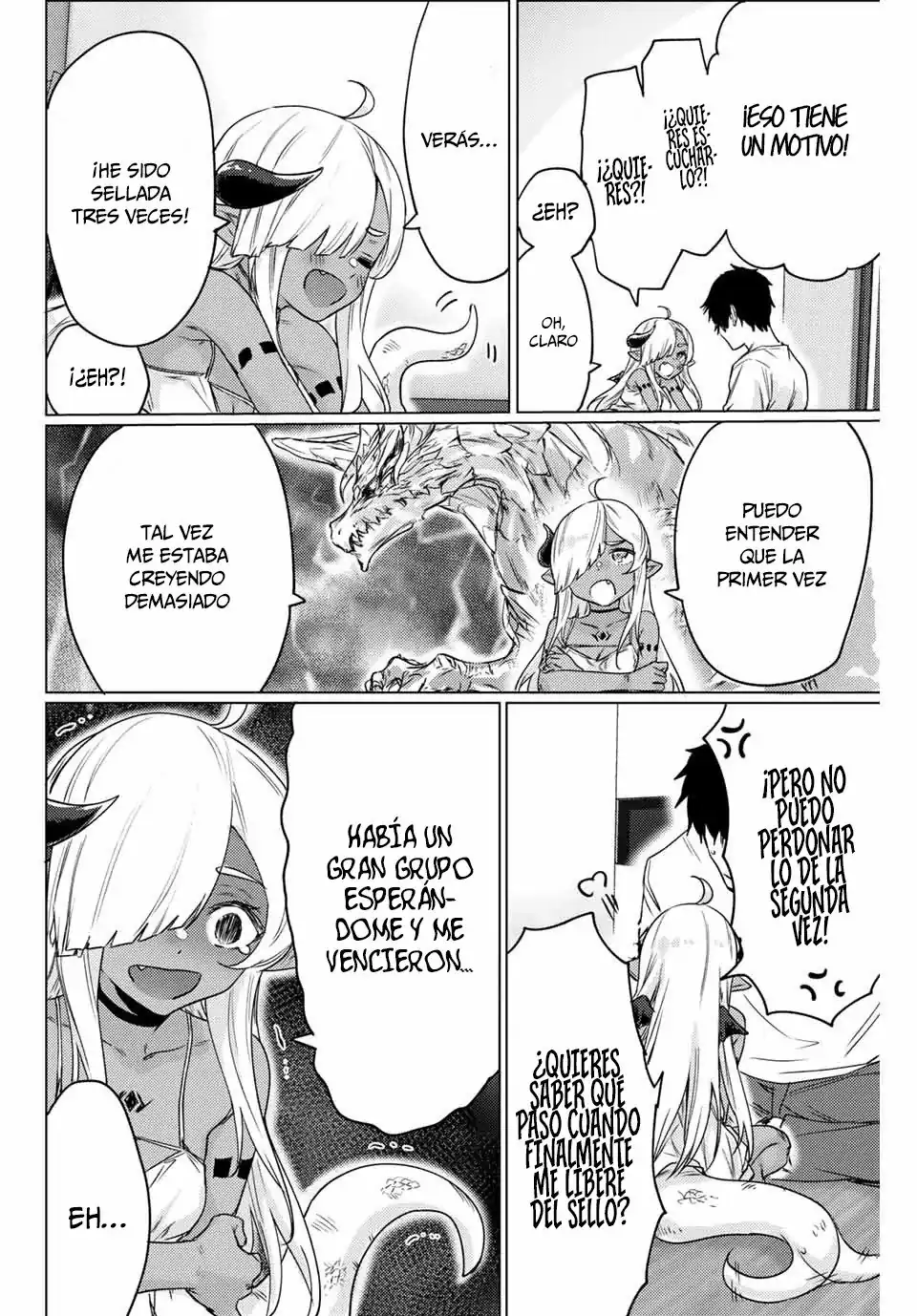 Página 23 — Capítulo 0 de 300-nen Fuuin Sareshi Jaryuu-chan to Tomodachi ni Narimashita