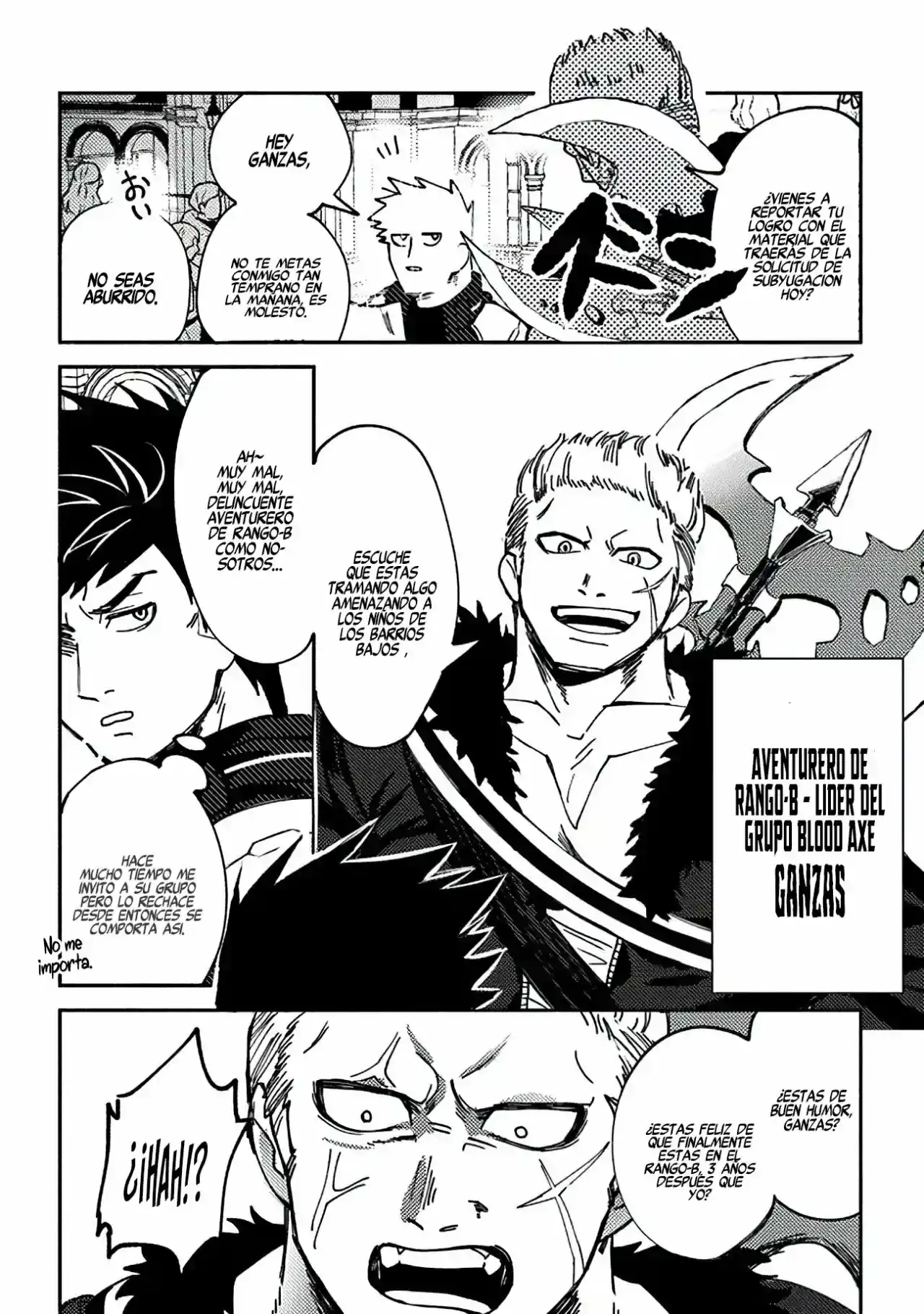Página 4 — Akuninzura shita B-kyuu Boukensha: Shujinkou to Sono Osananajimi-tachi no Papa ni Naru Capítulo 2