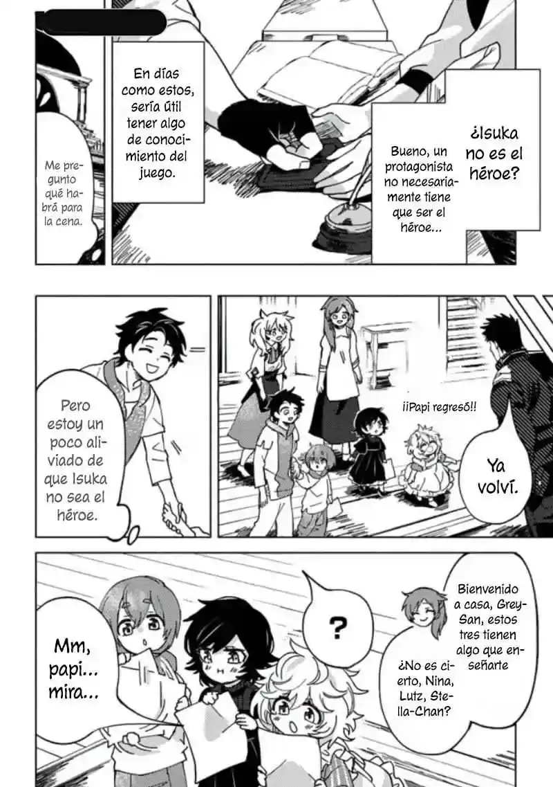 Página 35 — Akuninzura shita B-kyuu Boukensha: Shujinkou to Sono Osananajimi-tachi no Papa ni Naru Capítulo 5.5