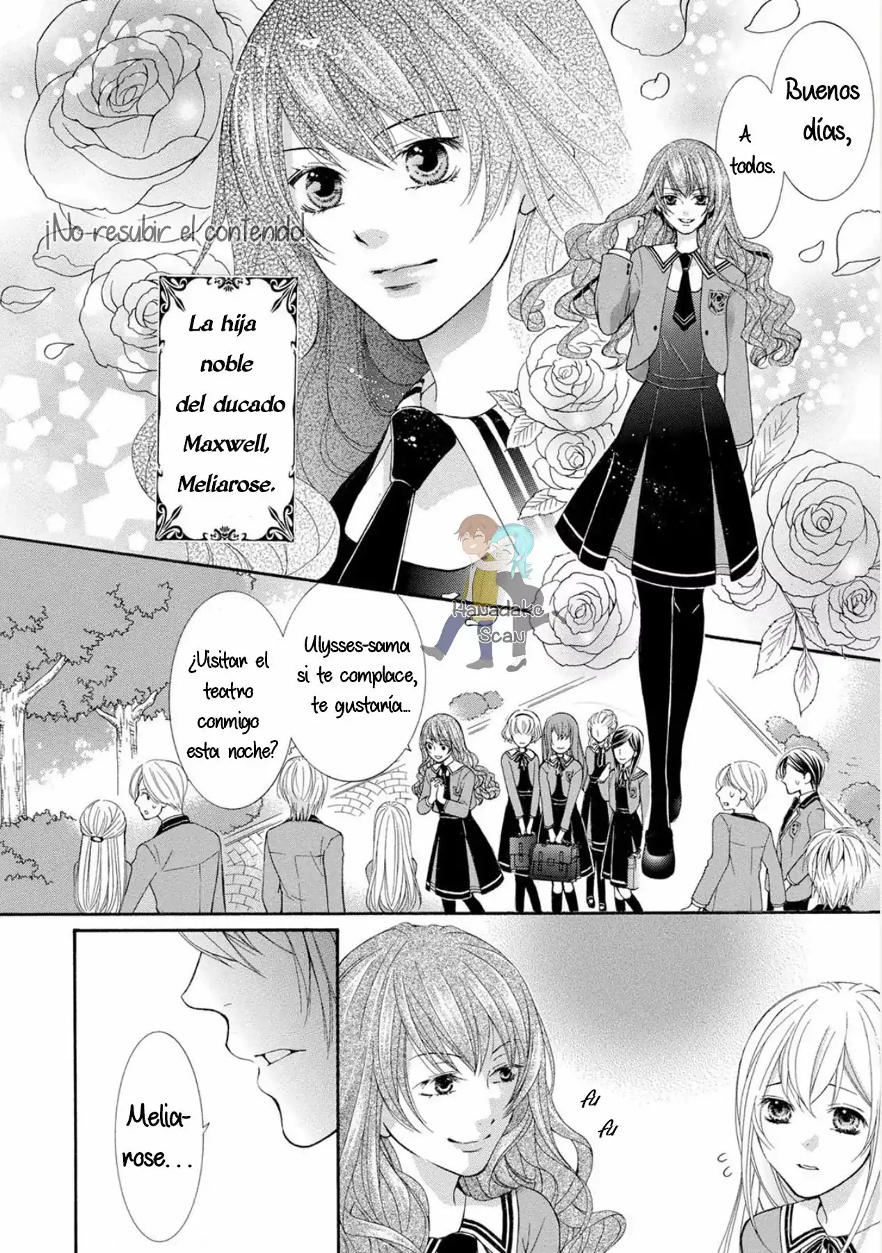 Página 6 — Capítulo 1 de Akuyaku Reijou ni Erabareta nara, Yuuga ni Enjite Misemashou!