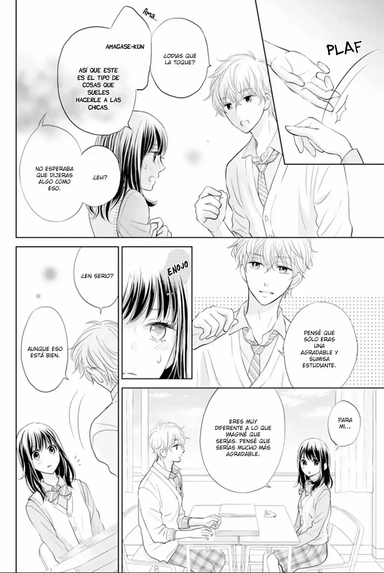 Página 21 — Capítulo 1 de Amagase-kun wa Amayakashite Kurenai.