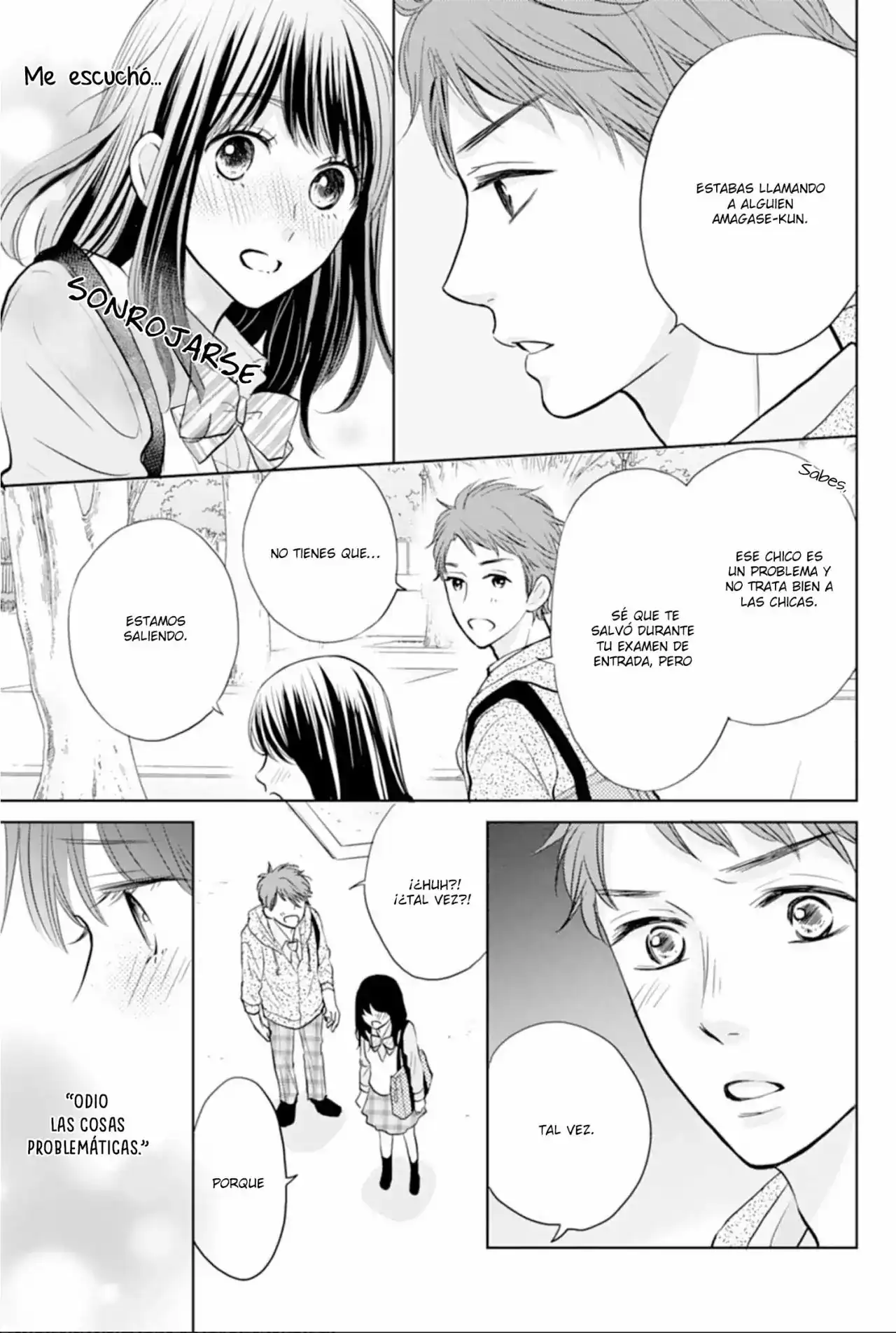 Página 9 — Capítulo 2 de Amagase-kun wa Amayakashite Kurenai.
