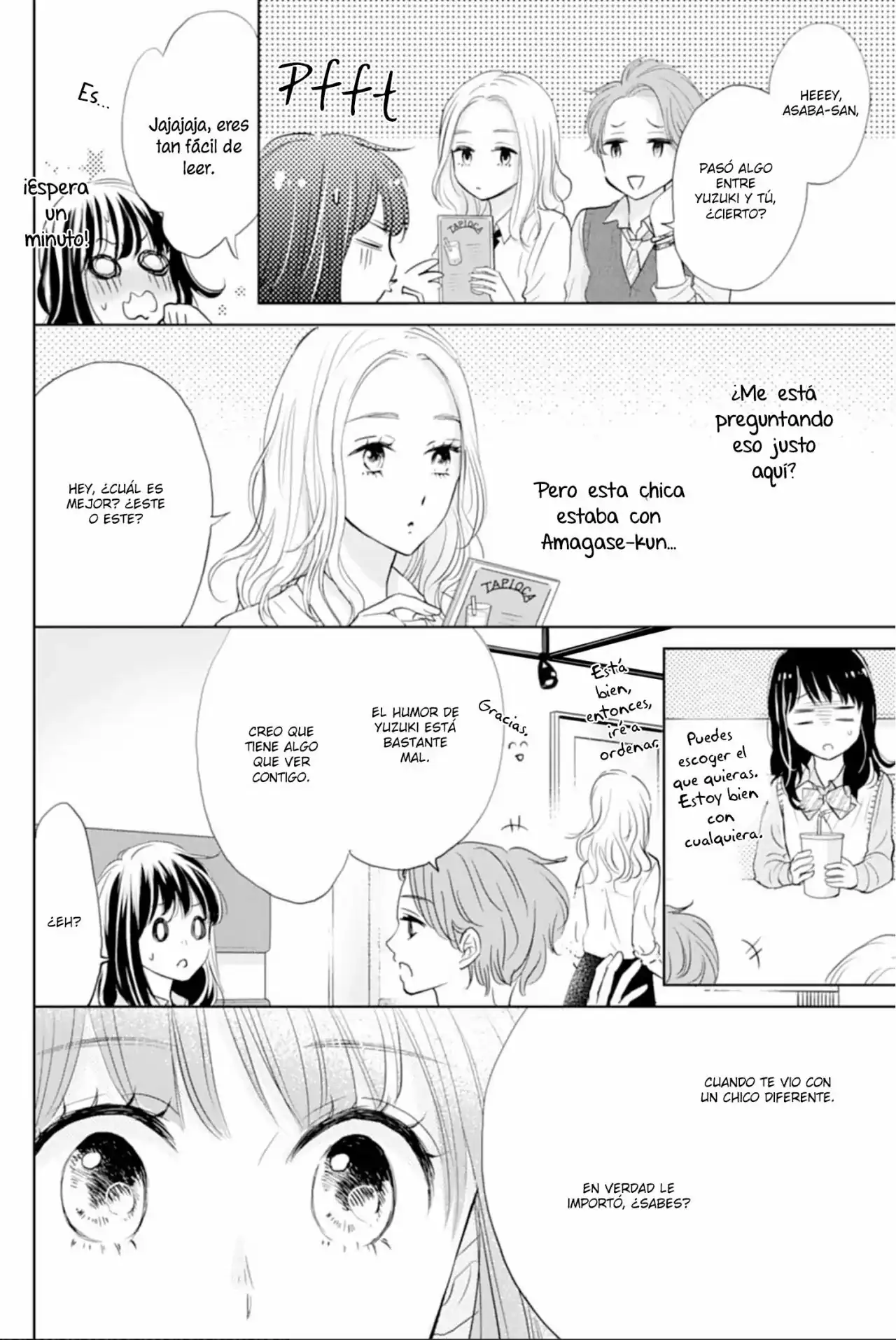 Página 14 — Capítulo 4 de Amagase-kun wa Amayakashite Kurenai.