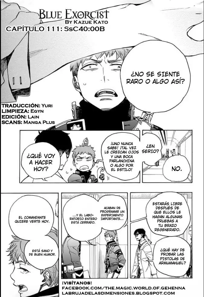 Página 2 — Capítulo 111 de Ao no Exorcist