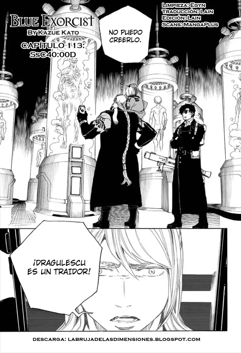 Página 1 — Capítulo 113 de Ao no Exorcist