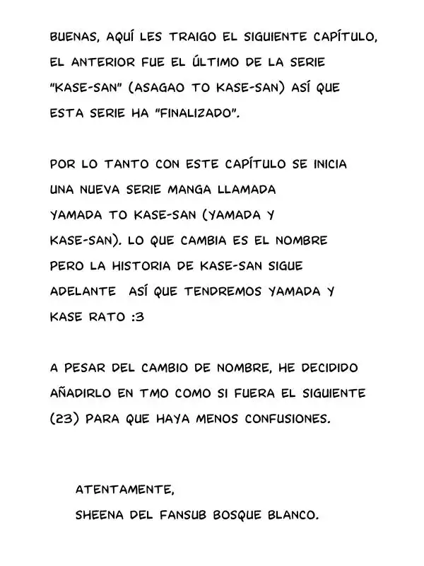 Página 1 — Asagao to Kase-san Capítulo 23