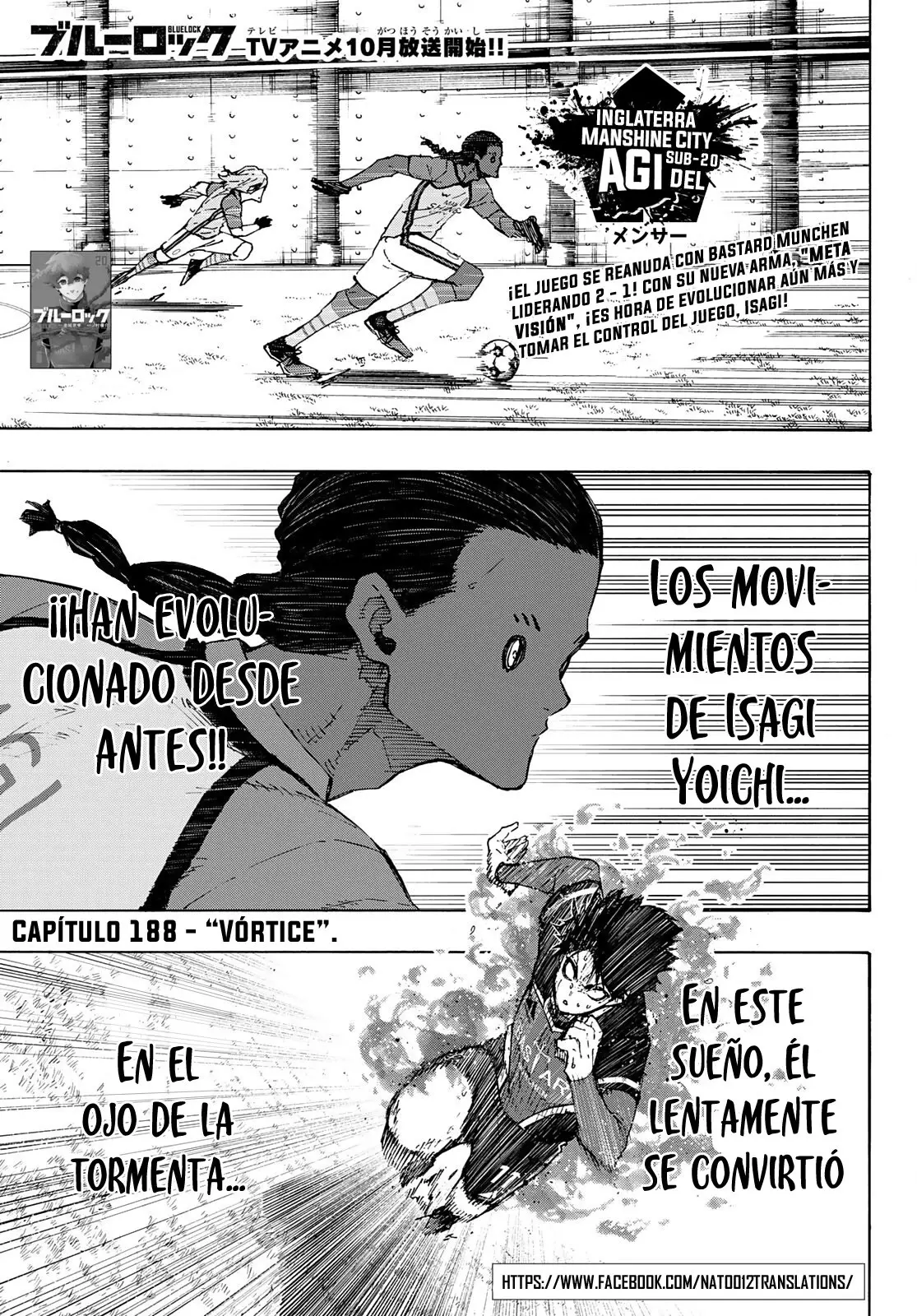 Página 2 — Blue Lock Capítulo 188