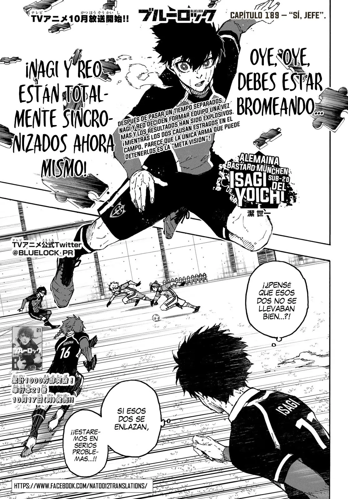 Página 2 — Blue Lock Capítulo 189
