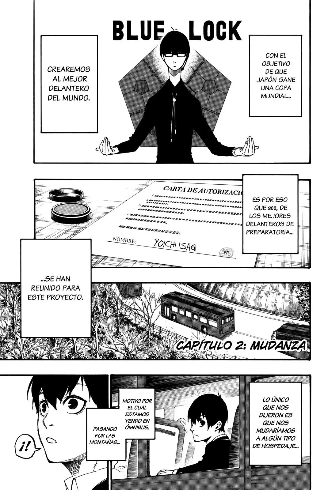 Página 2 — Blue Lock Capítulo 2