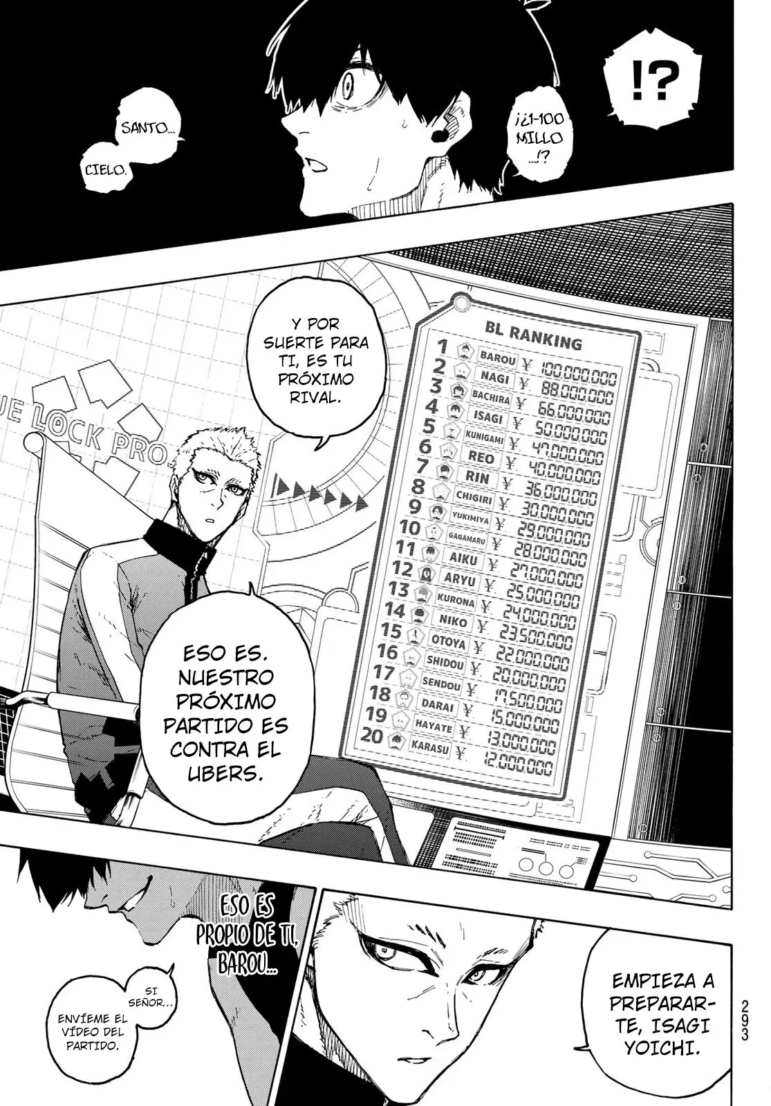 Página 20 — Blue Lock Capítulo 204