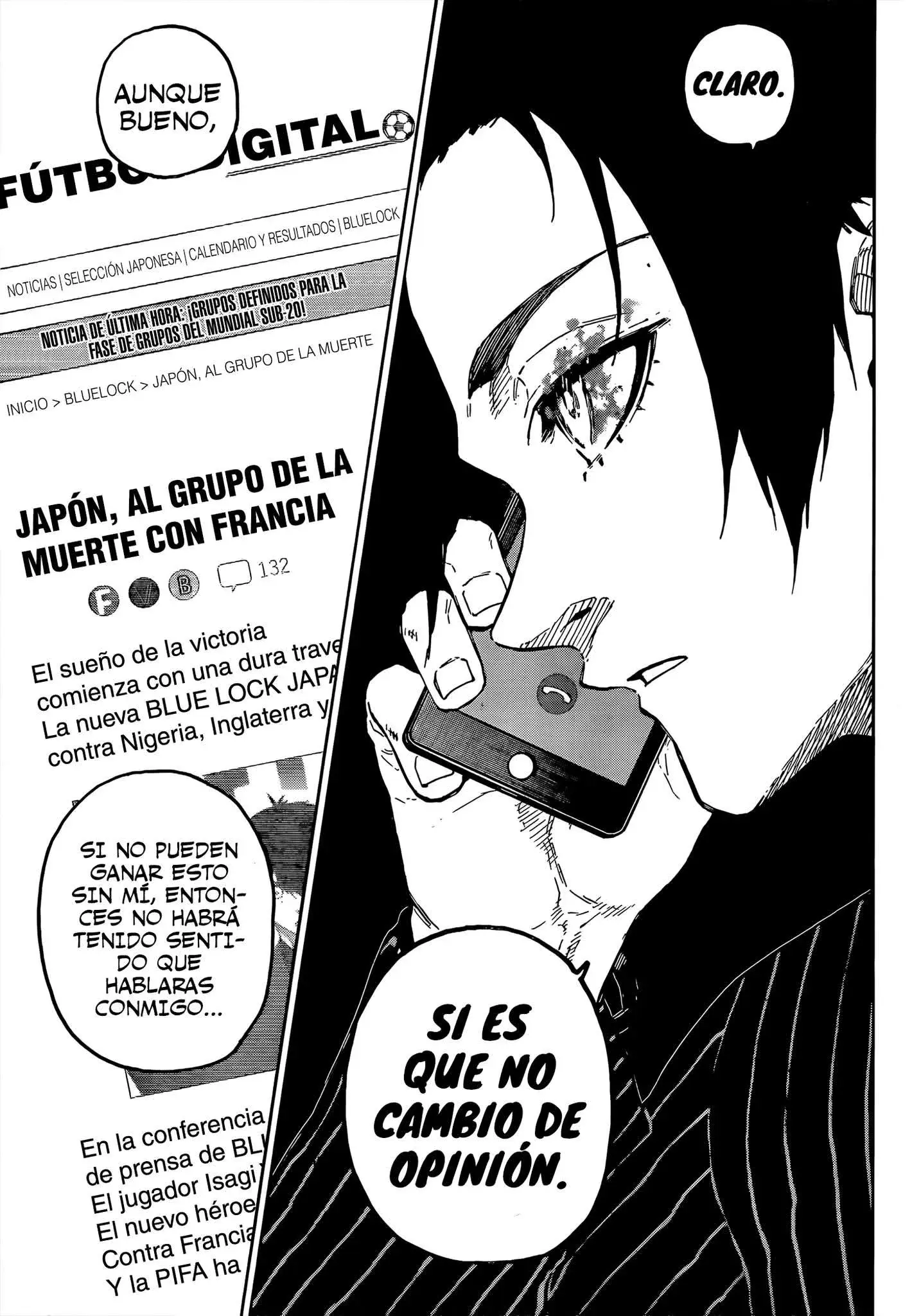 Página 18 — Blue Lock Capítulo 309