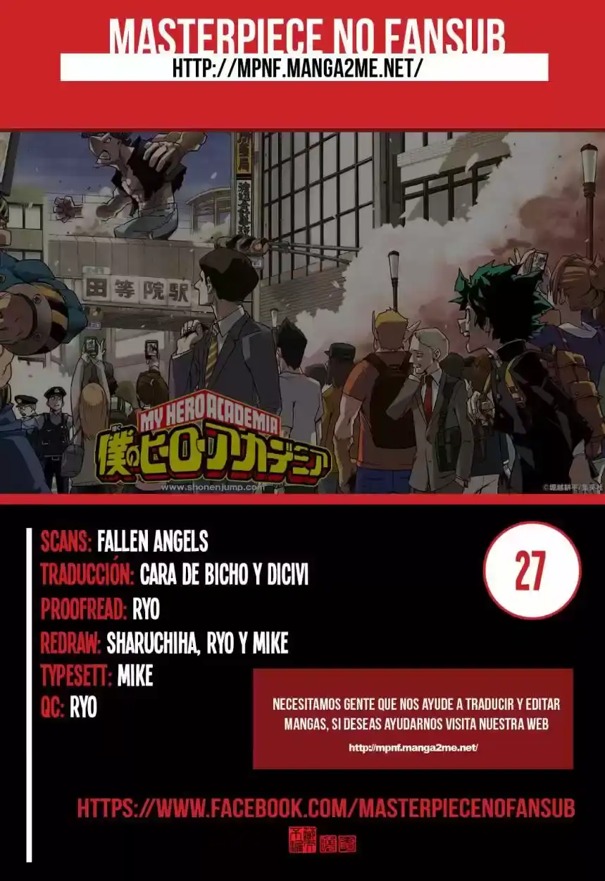 Página 20 — Boku no Hero Academia Capítulo 27