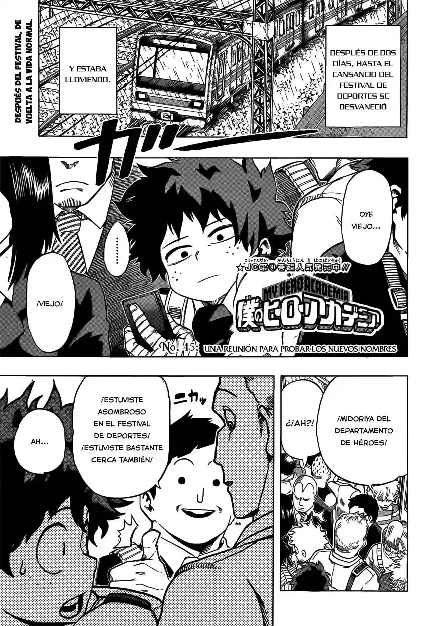 Página 2 — Boku no Hero Academia Capítulo 45