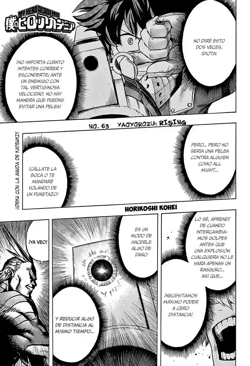Página 2 — Boku no Hero Academia Capítulo 63