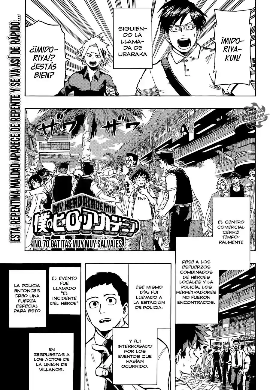 Página 3 — Boku no Hero Academia Capítulo 70