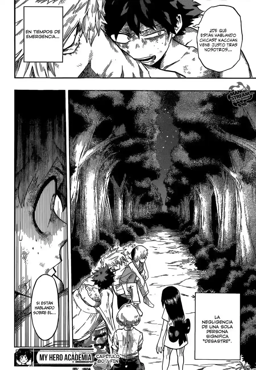 Página 18 — Boku no Hero Academia Capítulo 80