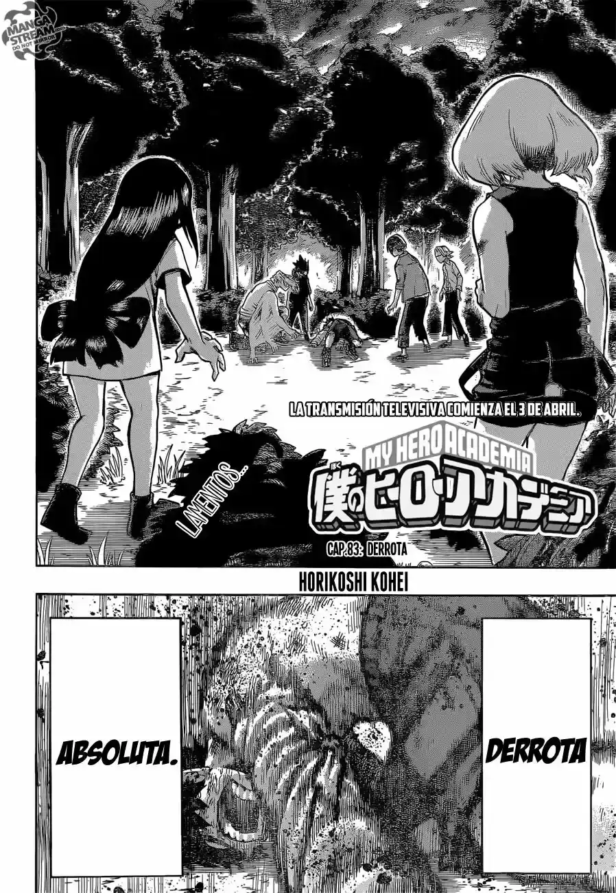 Página 3 — Boku no Hero Academia Capítulo 83