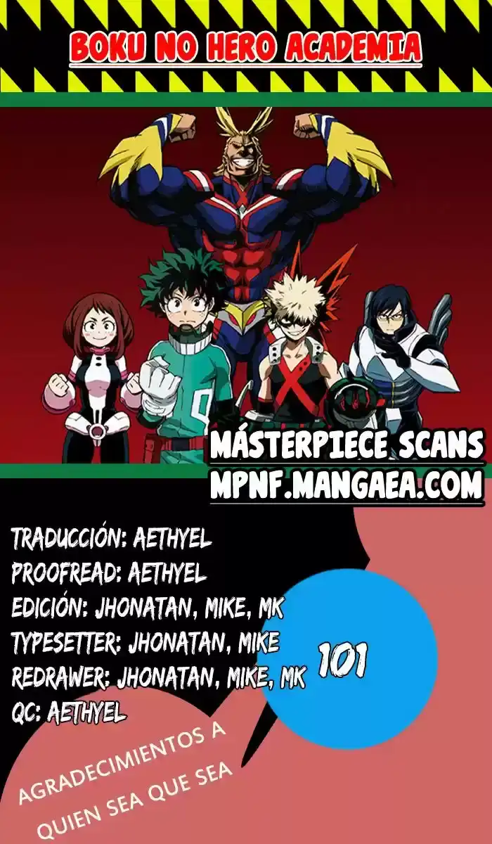 Página 1 — Boku no Hero Academia Capítulo 101
