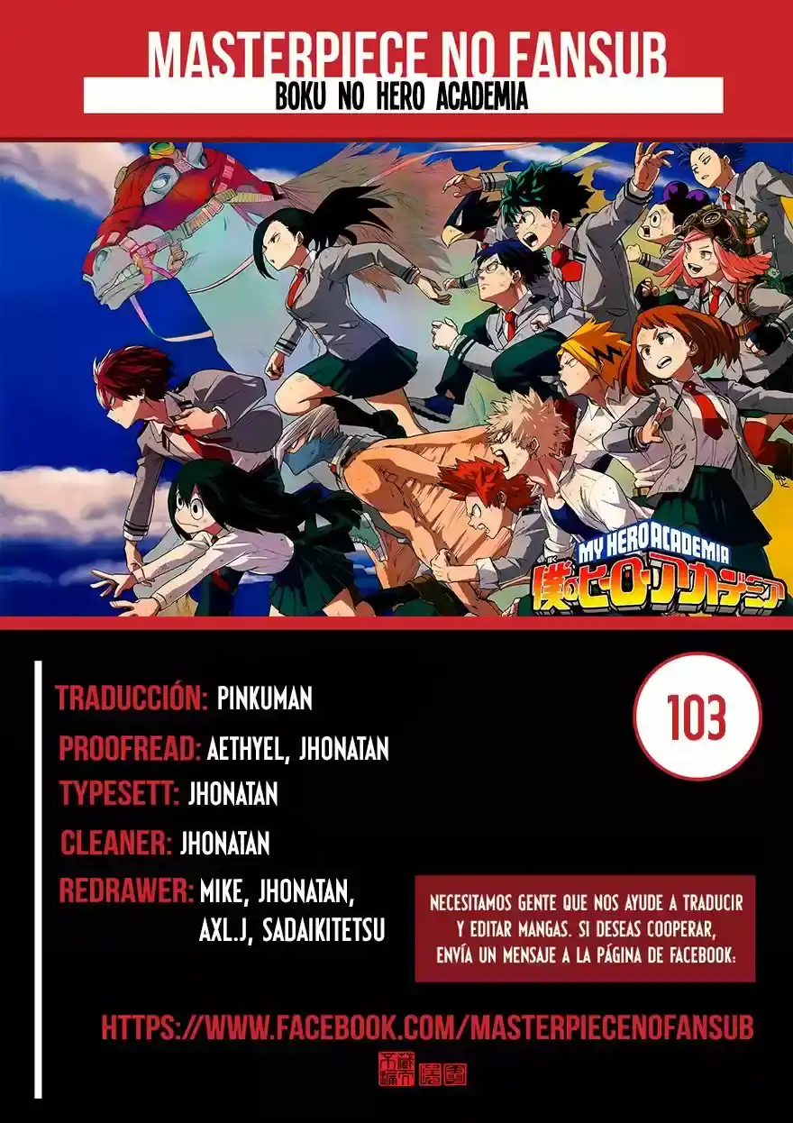 Página 20 — Boku no Hero Academia Capítulo 103