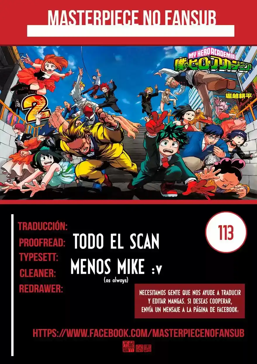 Página 19 — Boku no Hero Academia Capítulo 113