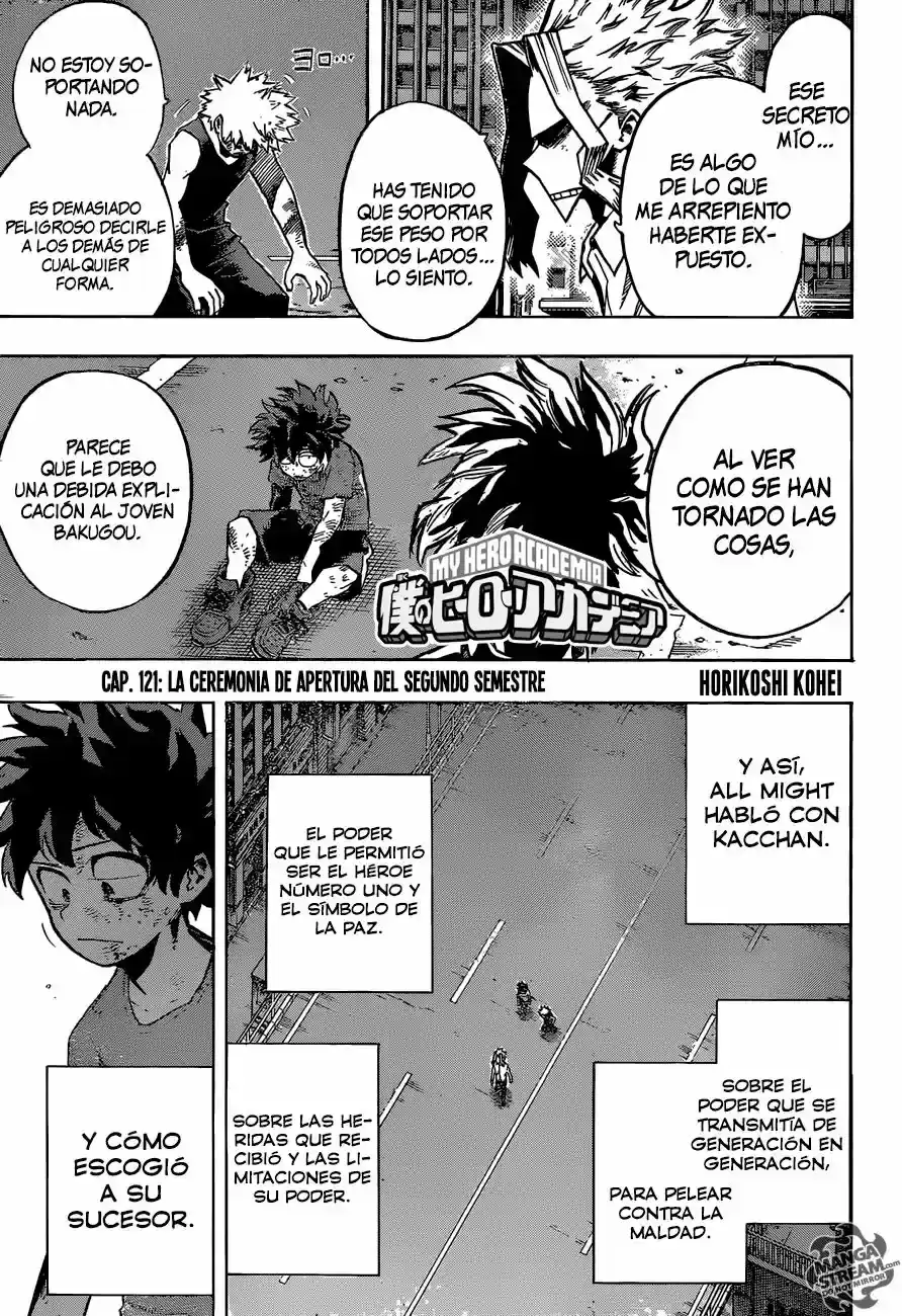 Página 2 — Boku no Hero Academia Capítulo 121