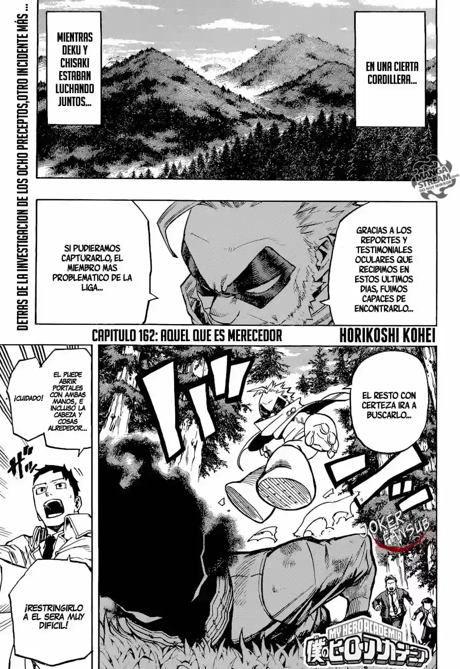 Página 1 — Boku no Hero Academia Capítulo 162