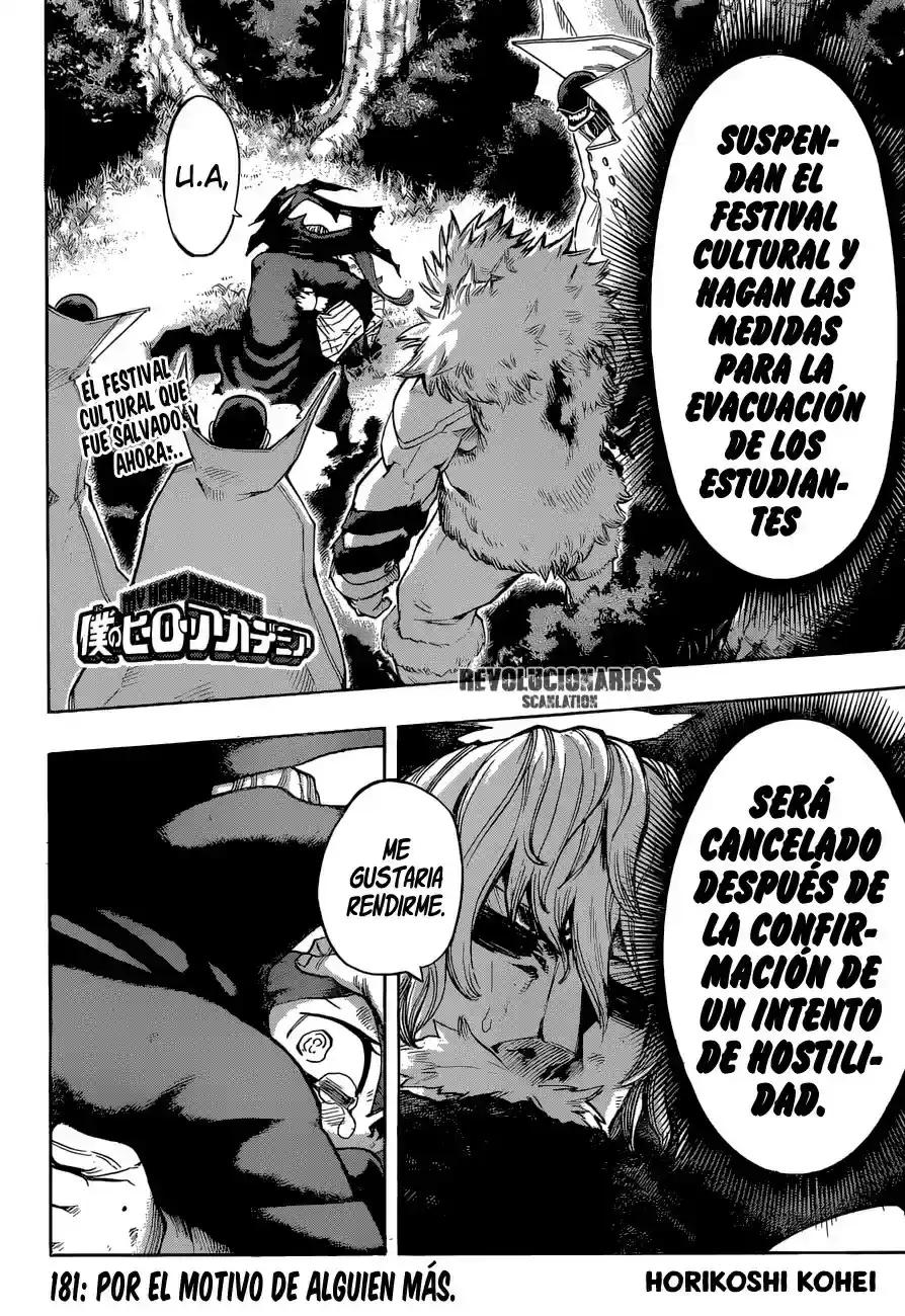 Página 3 — Boku no Hero Academia Capítulo 181