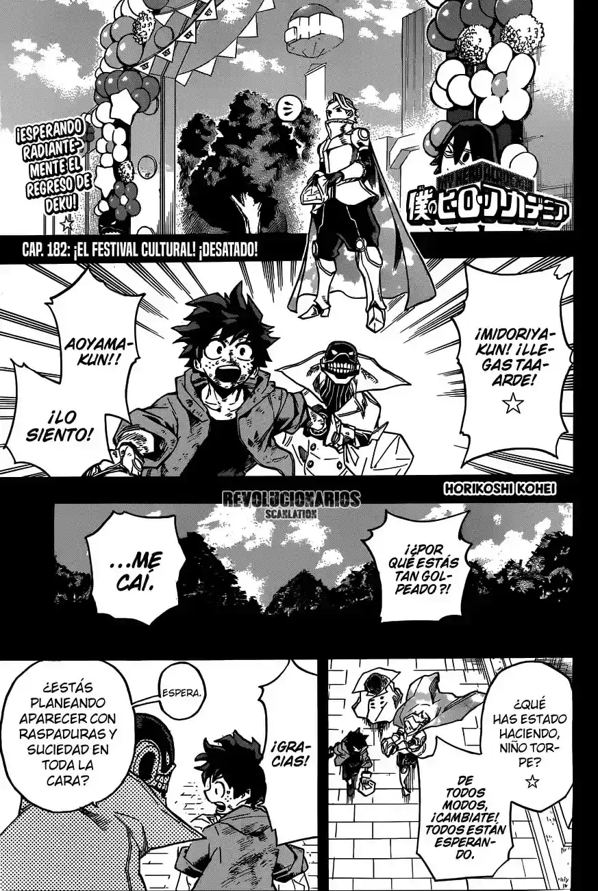 Página 2 — Boku no Hero Academia Capítulo 182