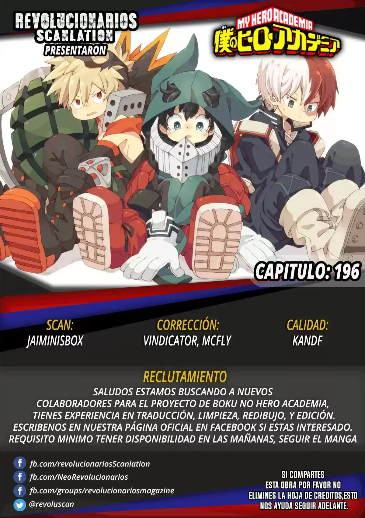 Página 32 — Boku no Hero Academia Capítulo 196