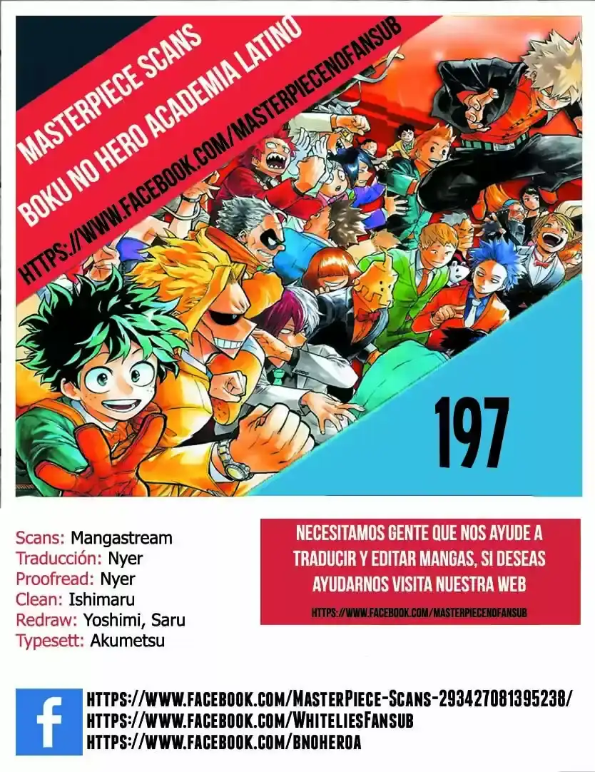 Página 1 — Boku no Hero Academia Capítulo 197