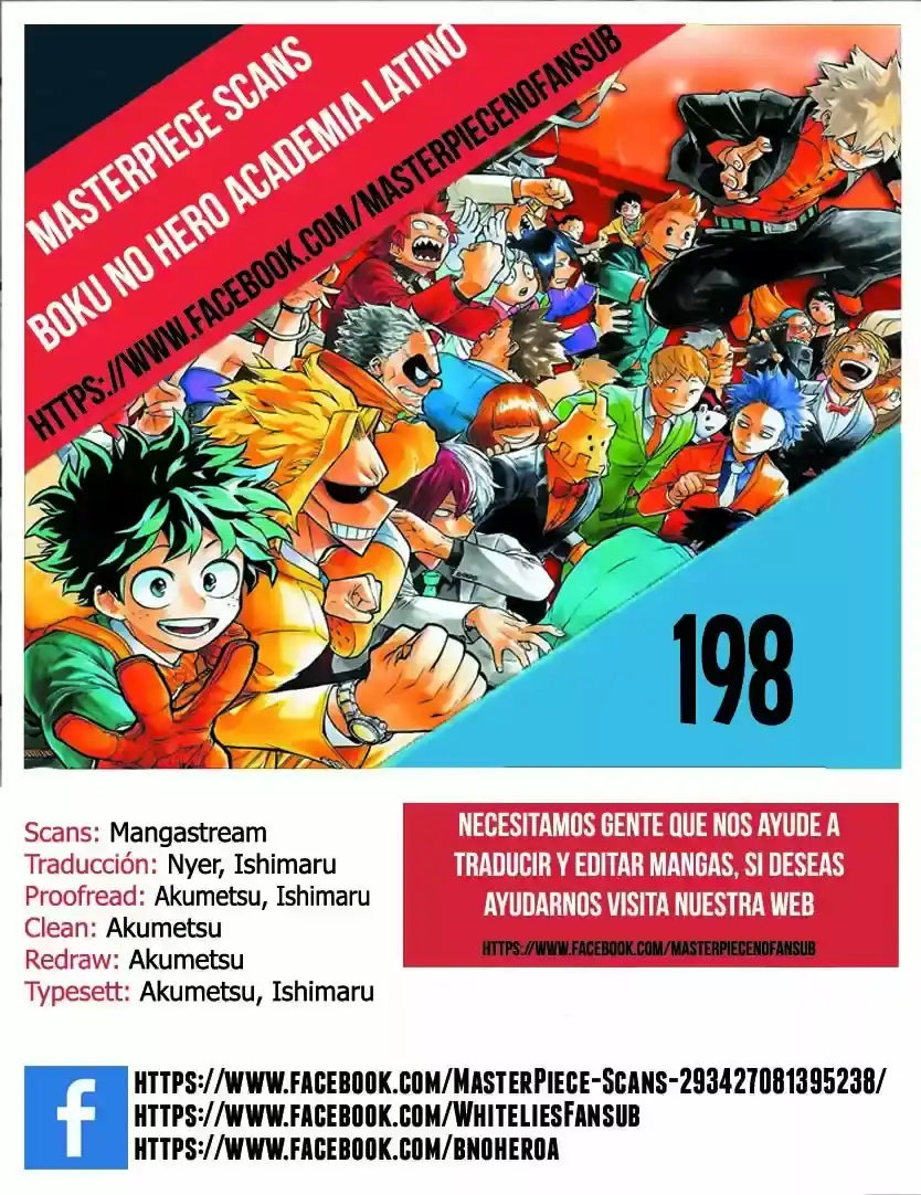 Página 1 — Boku no Hero Academia Capítulo 198
