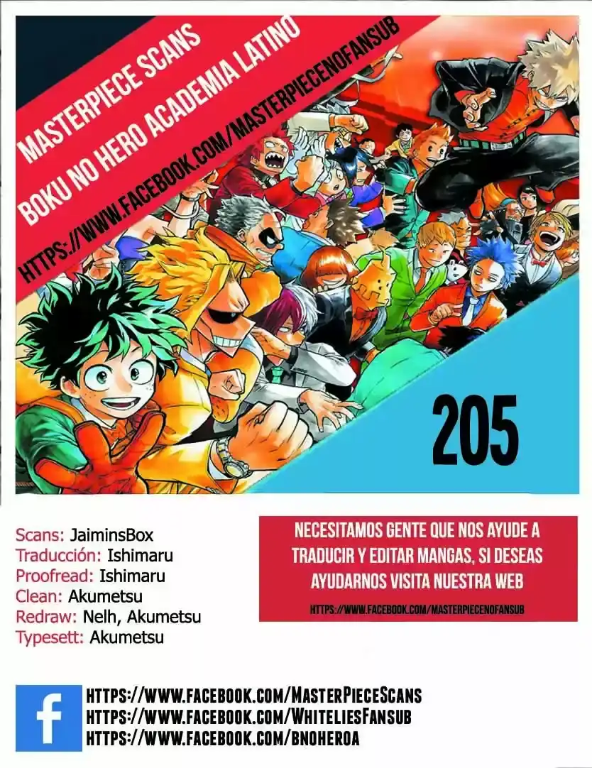 Página 17 — Boku no Hero Academia Capítulo 205