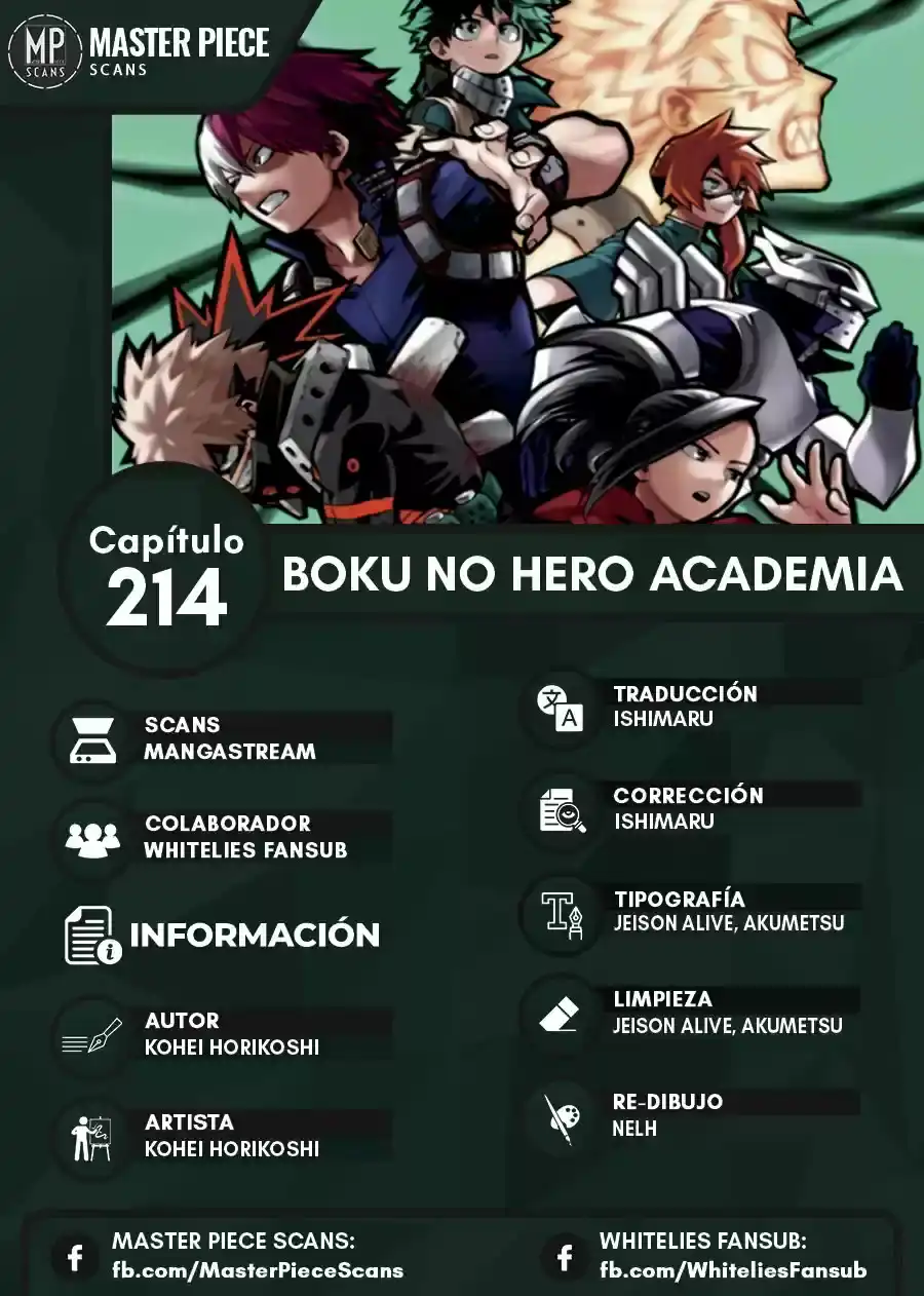 Página 1 — Boku no Hero Academia Capítulo 214