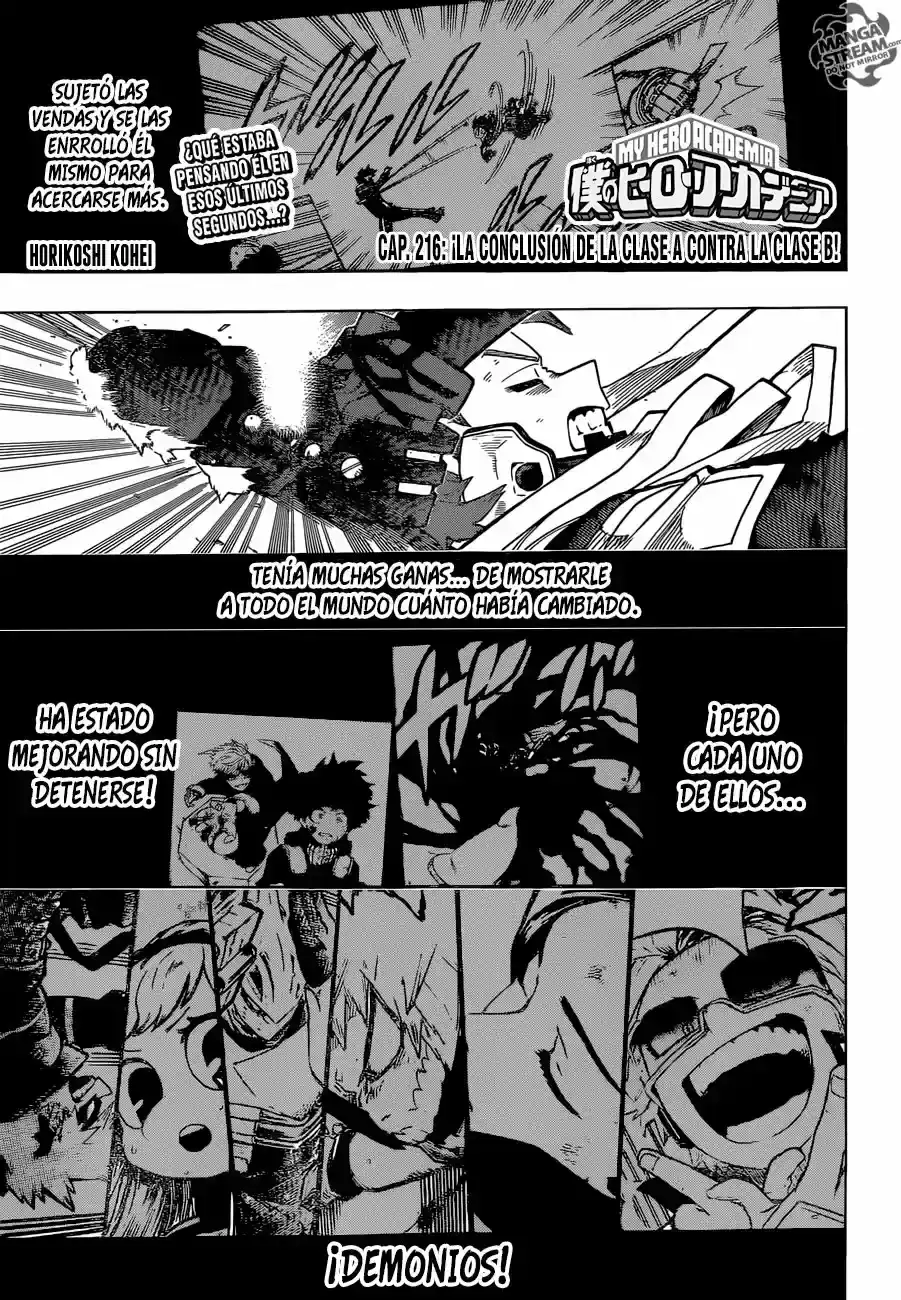 Página 16 — Boku no Hero Academia Capítulo 216