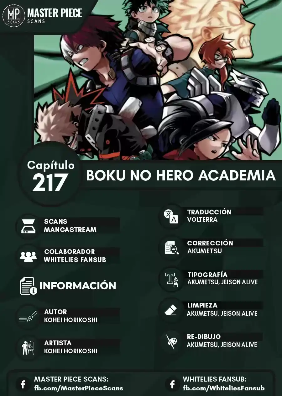Página 17 — Boku no Hero Academia Capítulo 217