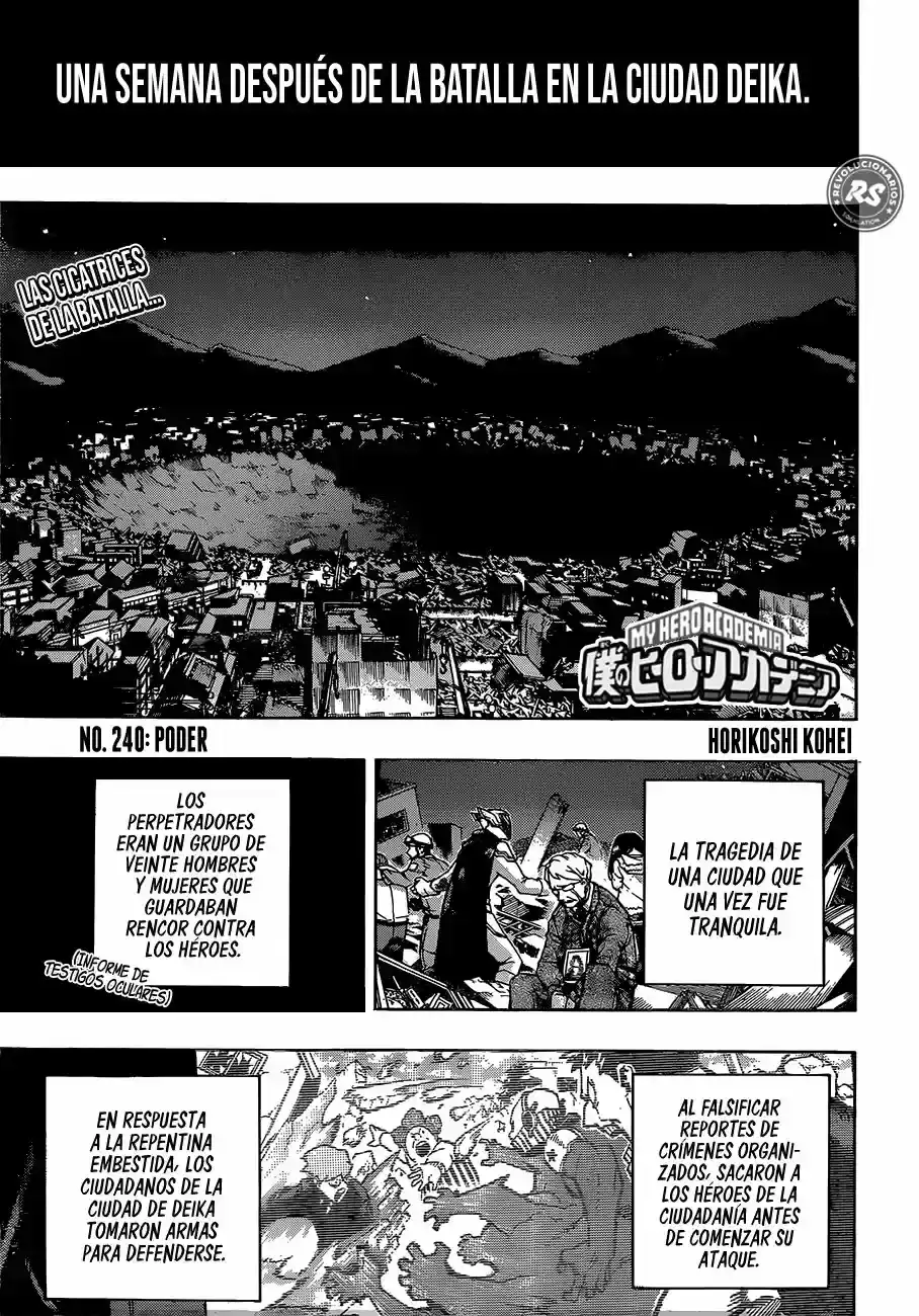 Página 18 — Boku no Hero Academia Capítulo 240