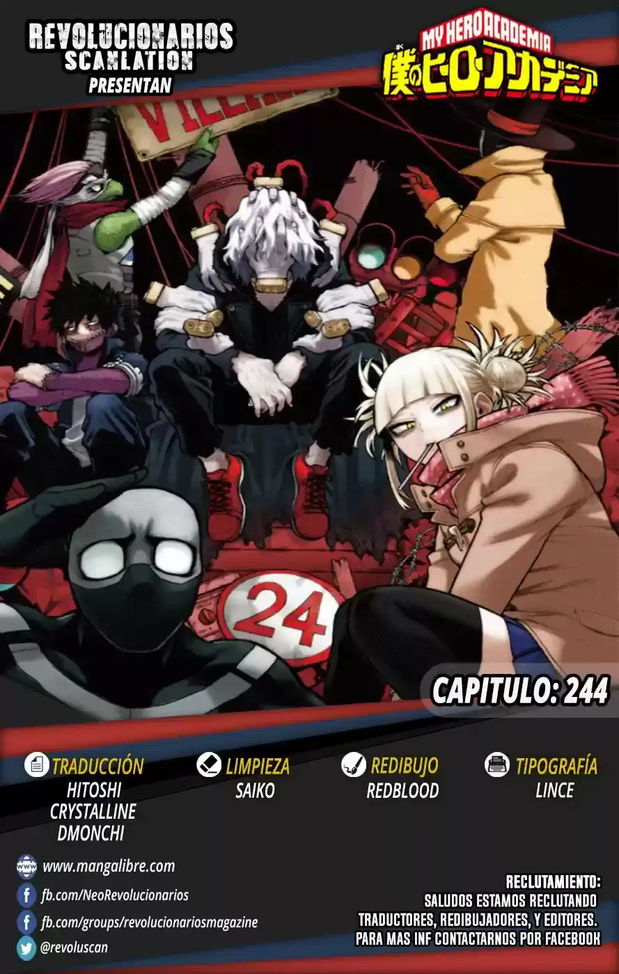 Página 1 — Boku no Hero Academia Capítulo 244
