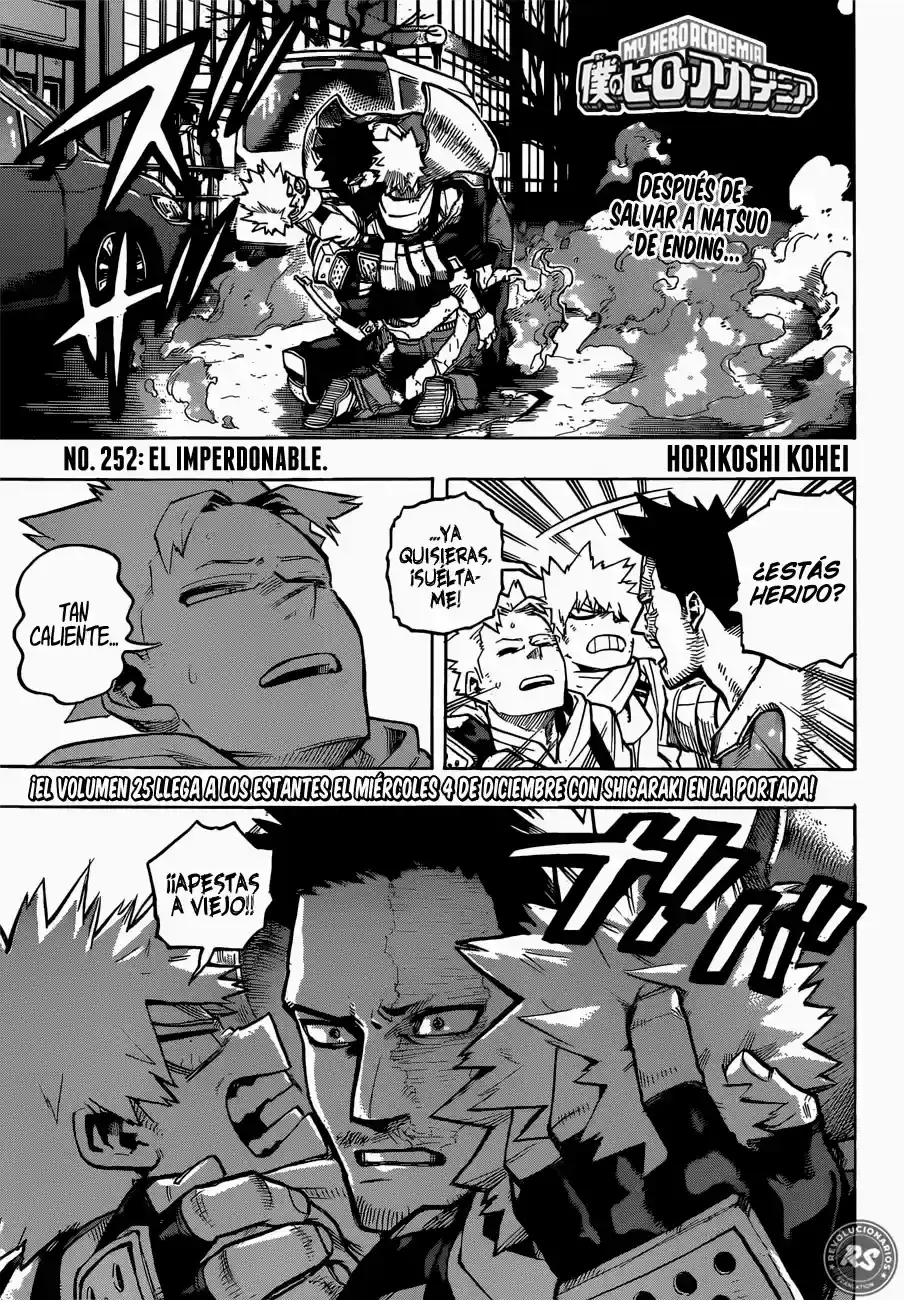 Página 16 — Boku no Hero Academia Capítulo 252