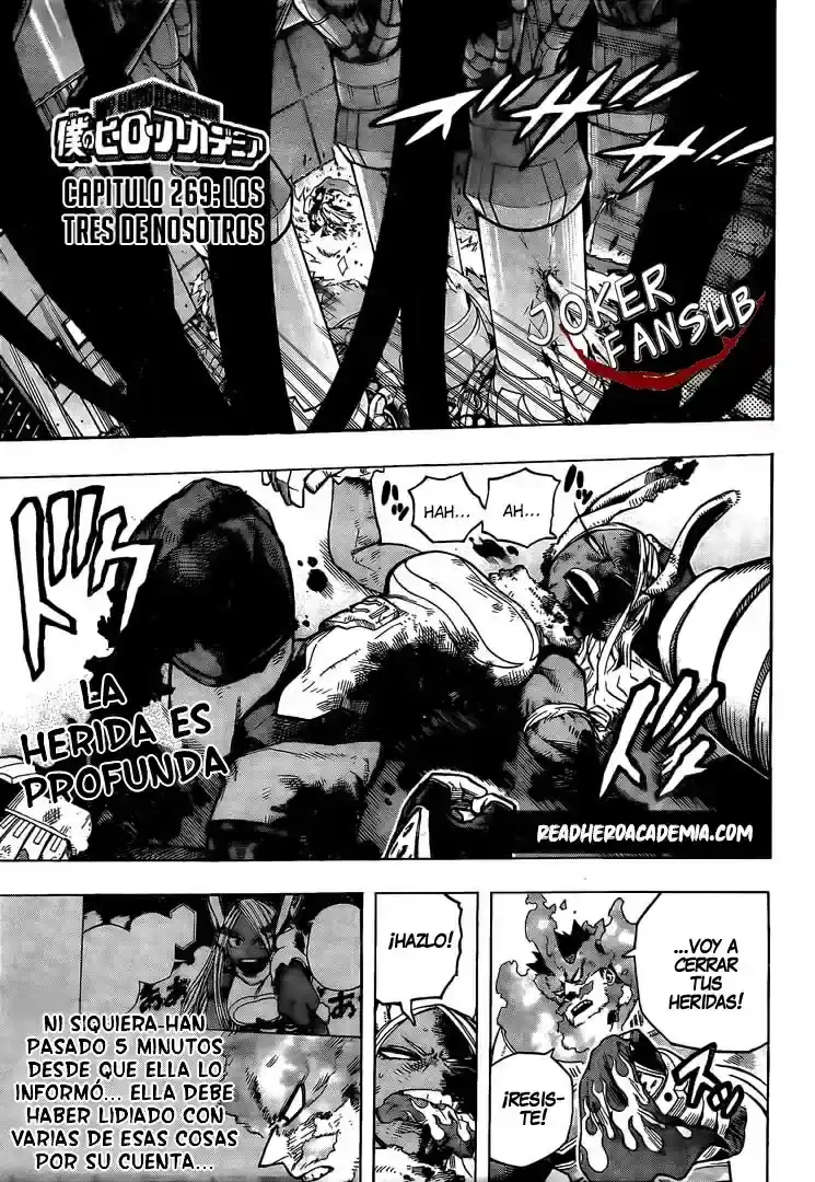 Página 1 — Boku no Hero Academia Capítulo 269