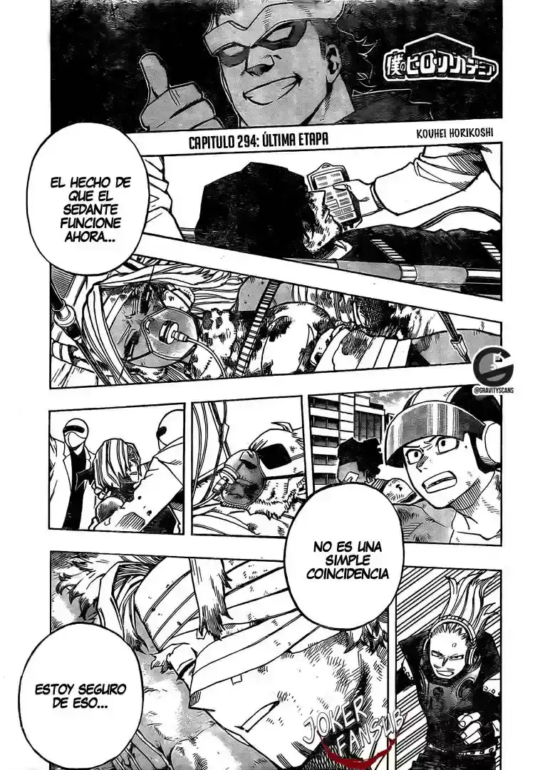 Página 18 — Boku no Hero Academia Capítulo 294