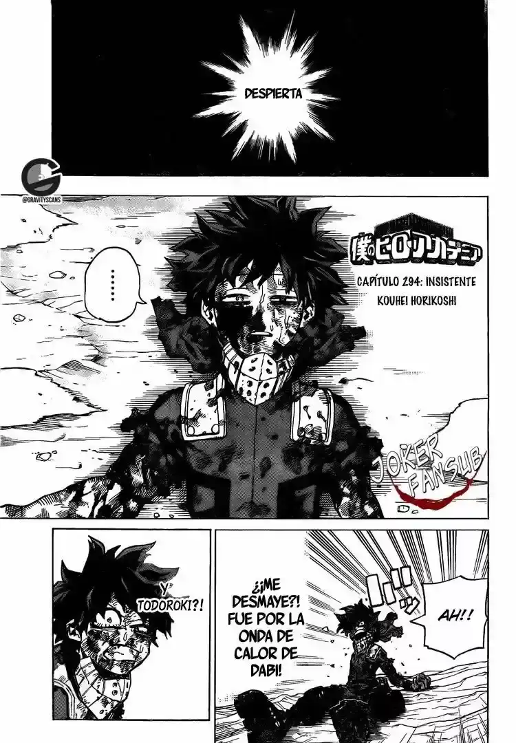 Página 1 — Boku no Hero Academia Capítulo 295