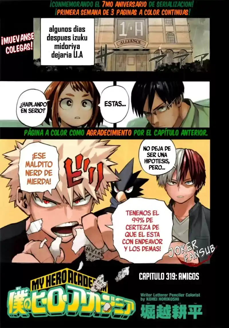 Página 19 — Boku no Hero Academia Capítulo 319