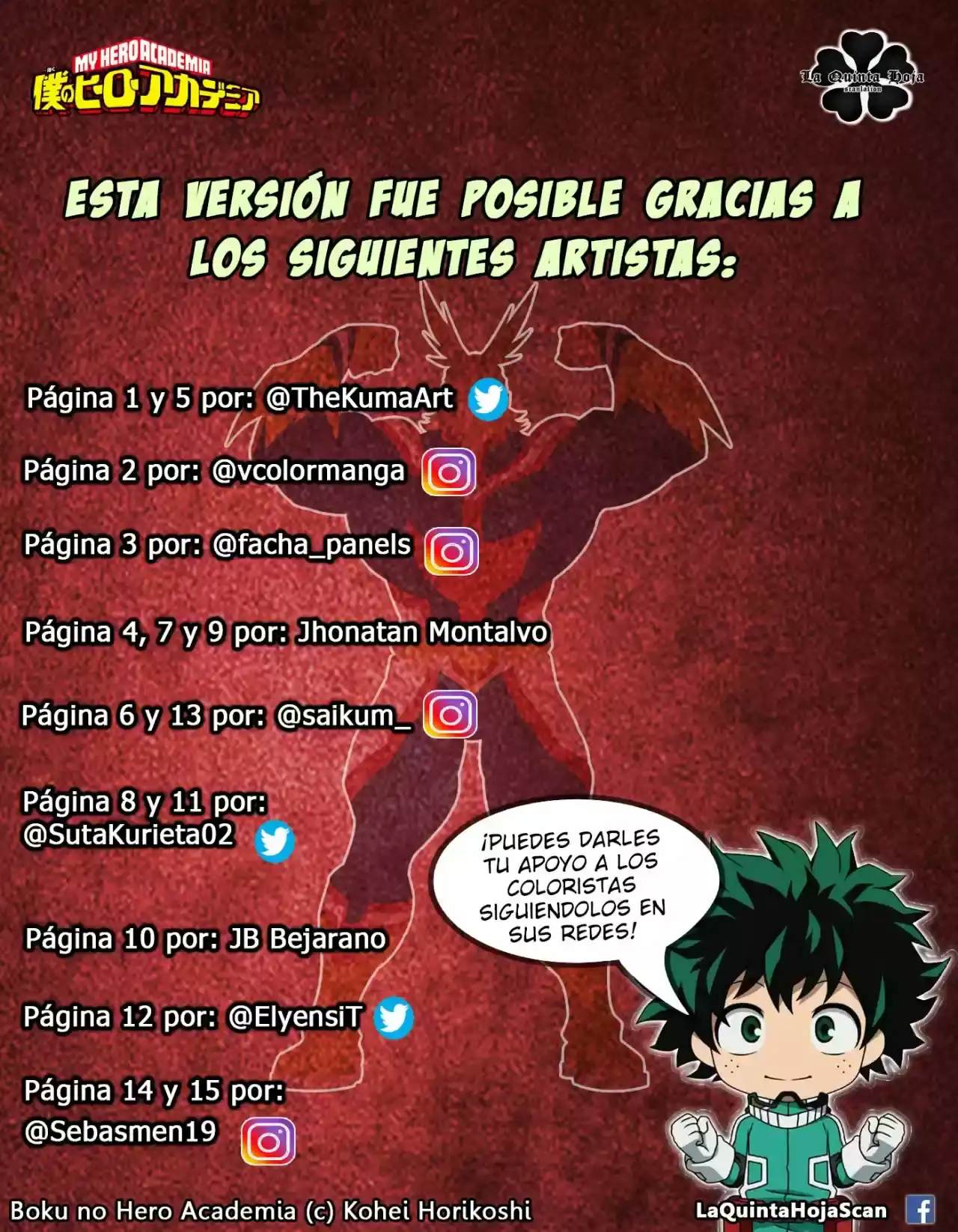 Página 20 — Boku no Hero Academia Capítulo 327.5
