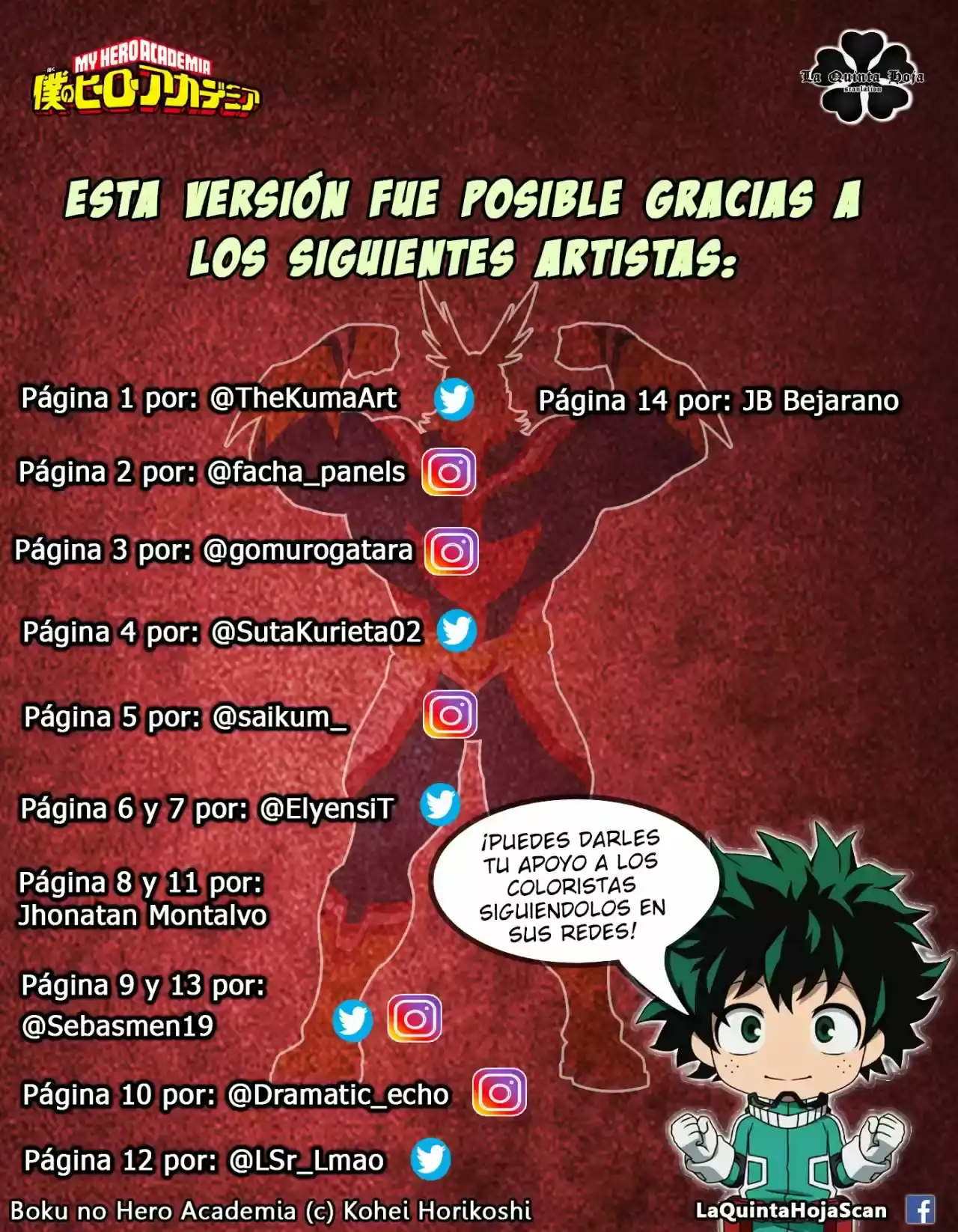 Página 19 — Boku no Hero Academia Capítulo 328.5
