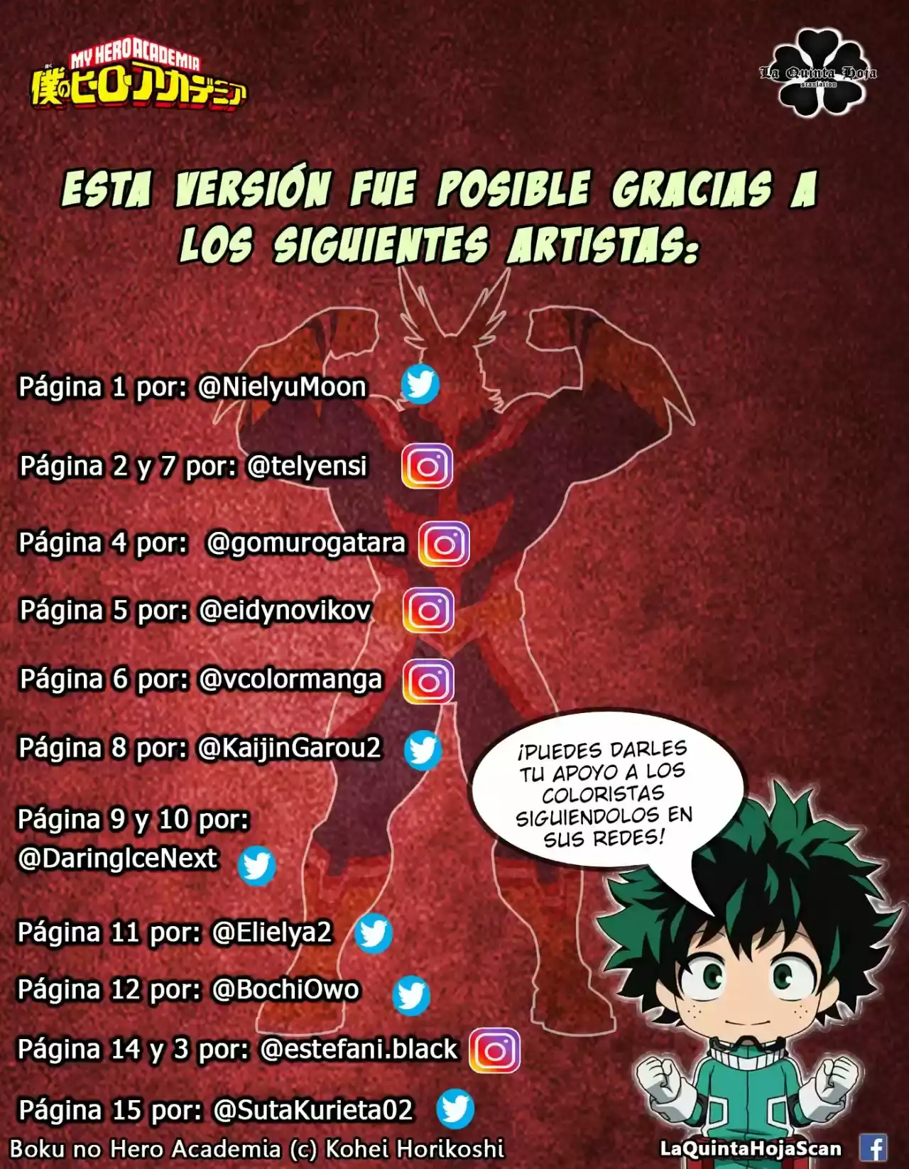 Página 20 — Boku no Hero Academia Capítulo 334.5