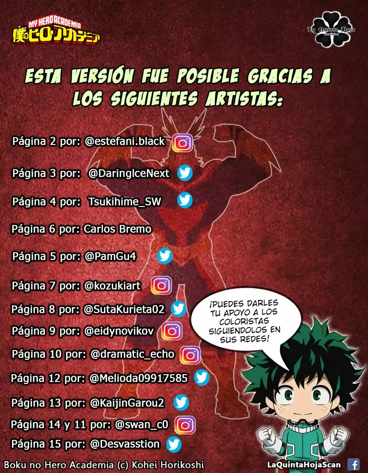 Página 22 — Boku no Hero Academia Capítulo 336.5