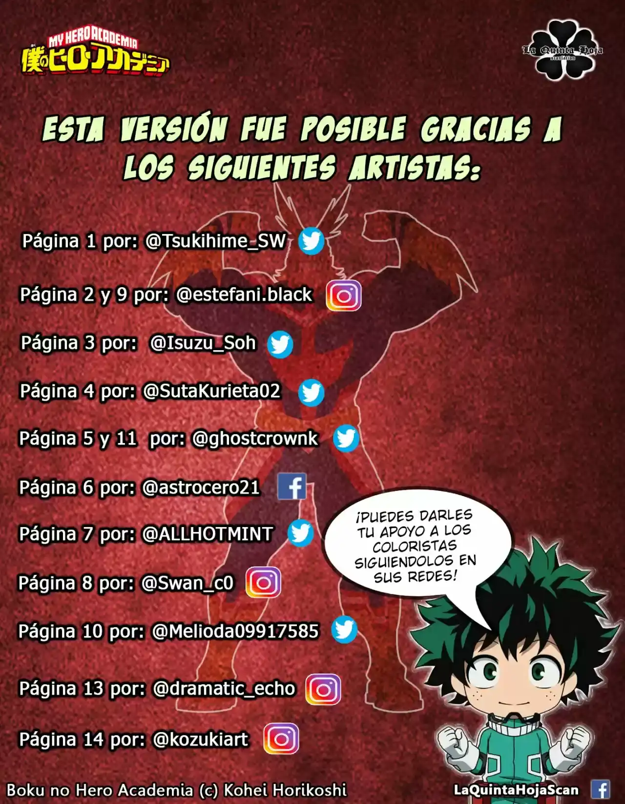 Página 12 — Boku no Hero Academia Capítulo 338.5