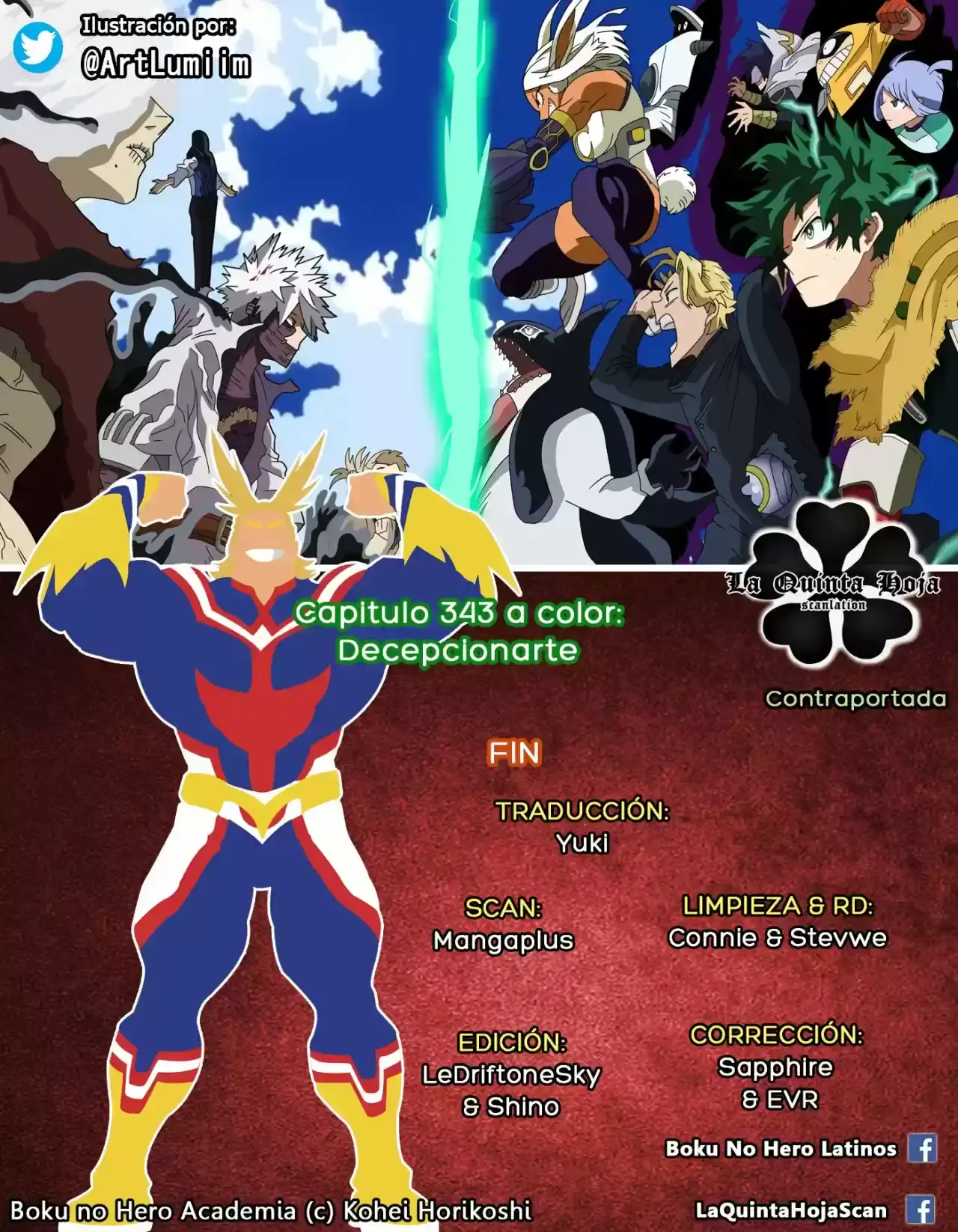 Página 19 — Boku no Hero Academia Capítulo 343.5