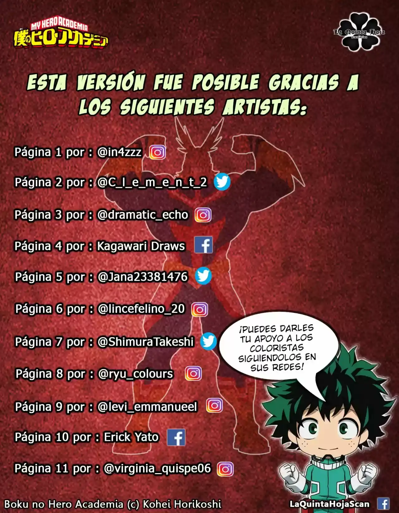 Página 17 — Boku no Hero Academia Capítulo 345.5
