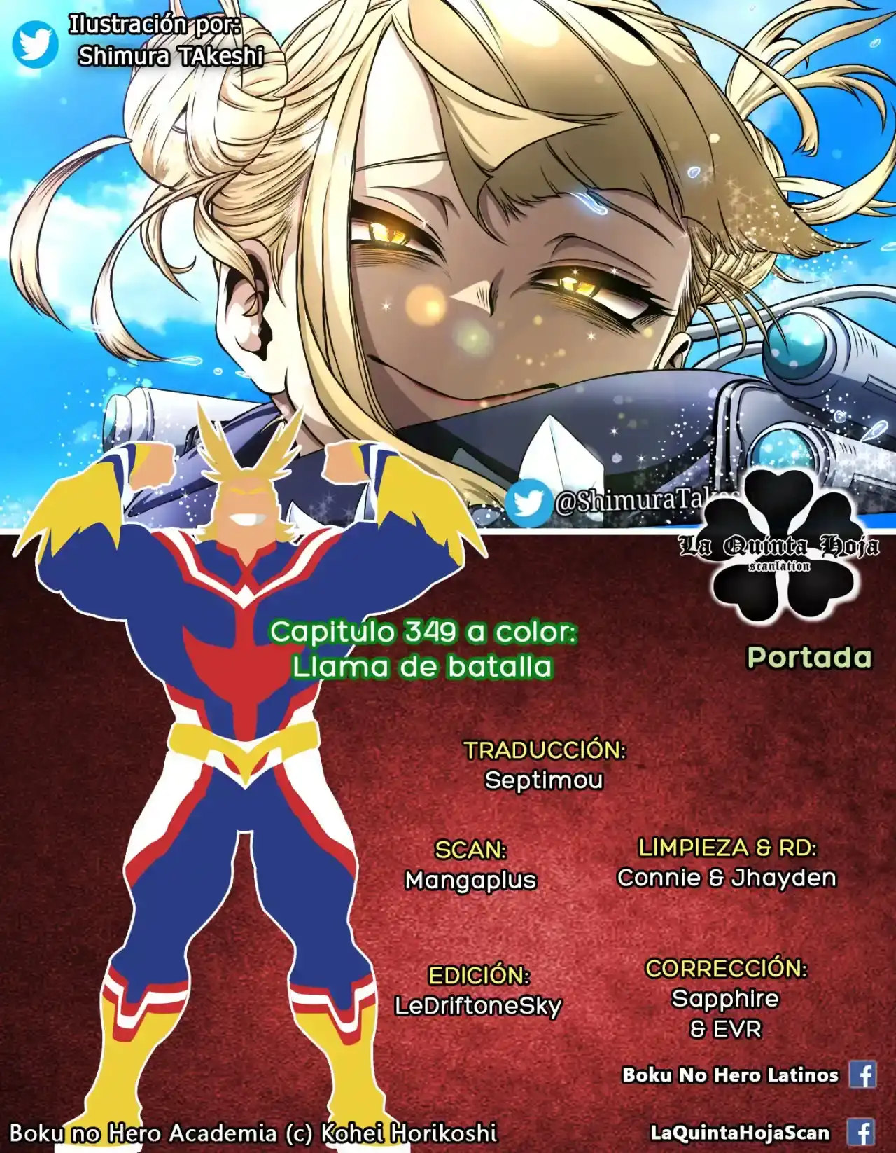 Página 1 — Boku no Hero Academia Capítulo 349.5